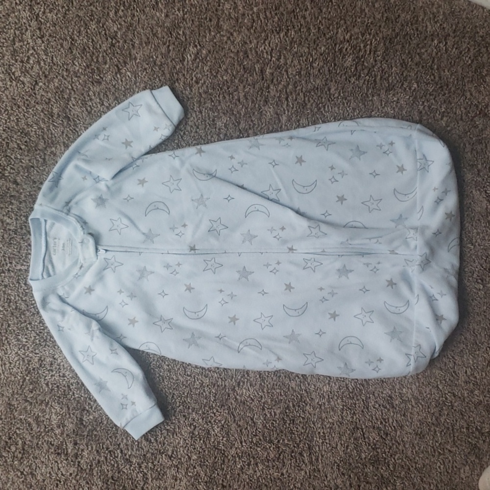 Bundle of 2 VGUC Carter's Fleece Sleep Sacks Wearable Blankets Size 3-6 Months - Picture 7 of 9